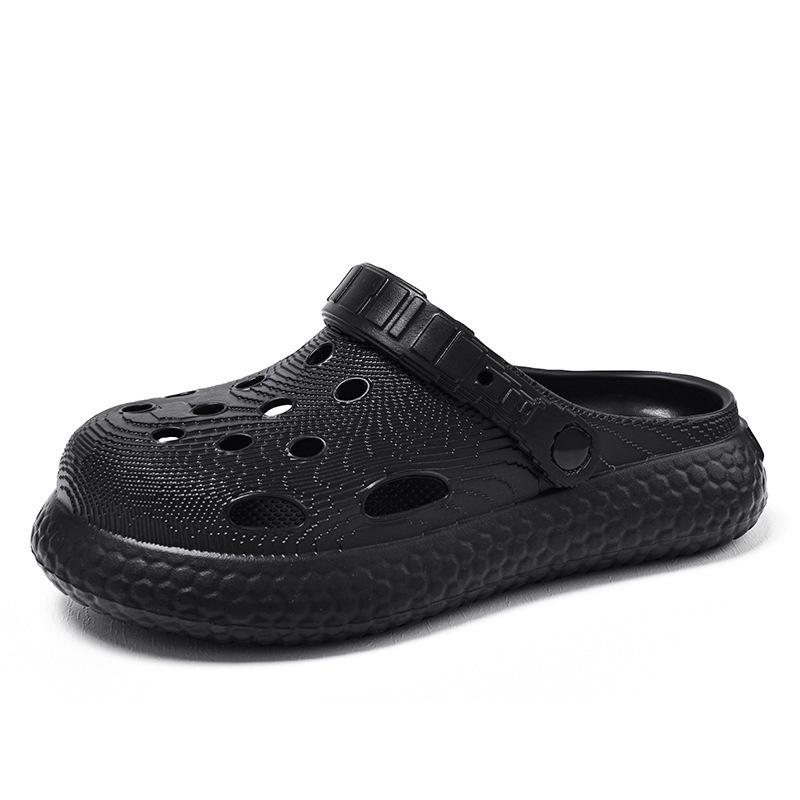 Summer outdoor bag head breathable hole shoes large size lightweight soft sole beach cool slippers garden shoes nurse shoes