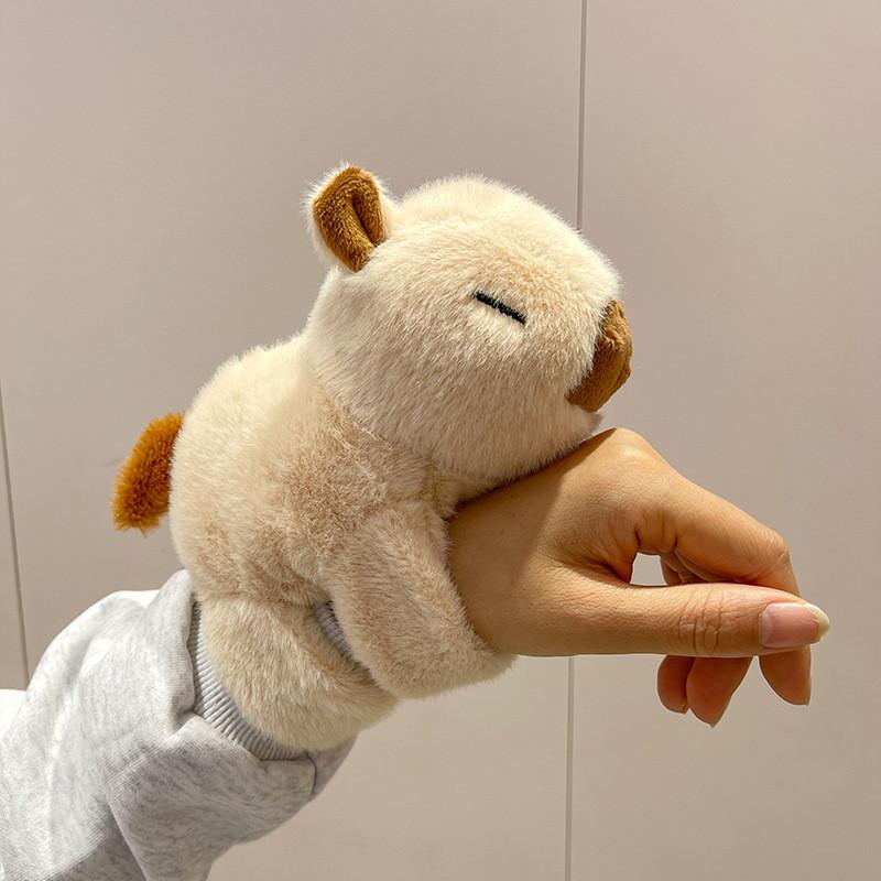 Capybara Plush Sweet Wristband Toy Adorable Stuffed Animal Figure With Filling Soft