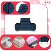 Bosso Lounge Chair Family Furniture Navy Blue Velvet Recliner Headrest