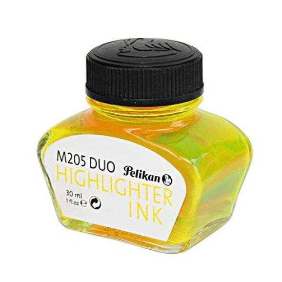 Pelikan Classic Duo Neon M205 Fountain BB with Bottled Limited Officially Imported Pen, Extra-Bold, Ink, Edition,