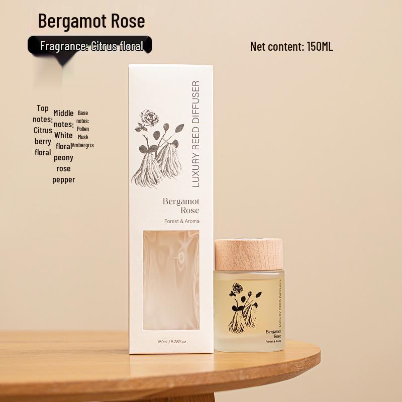 Rattan Aromatherapy Diffuser: Long-lasting Flameless Fragrance & Fresh Air Purifier for Bedroom and Home Decor 150ml