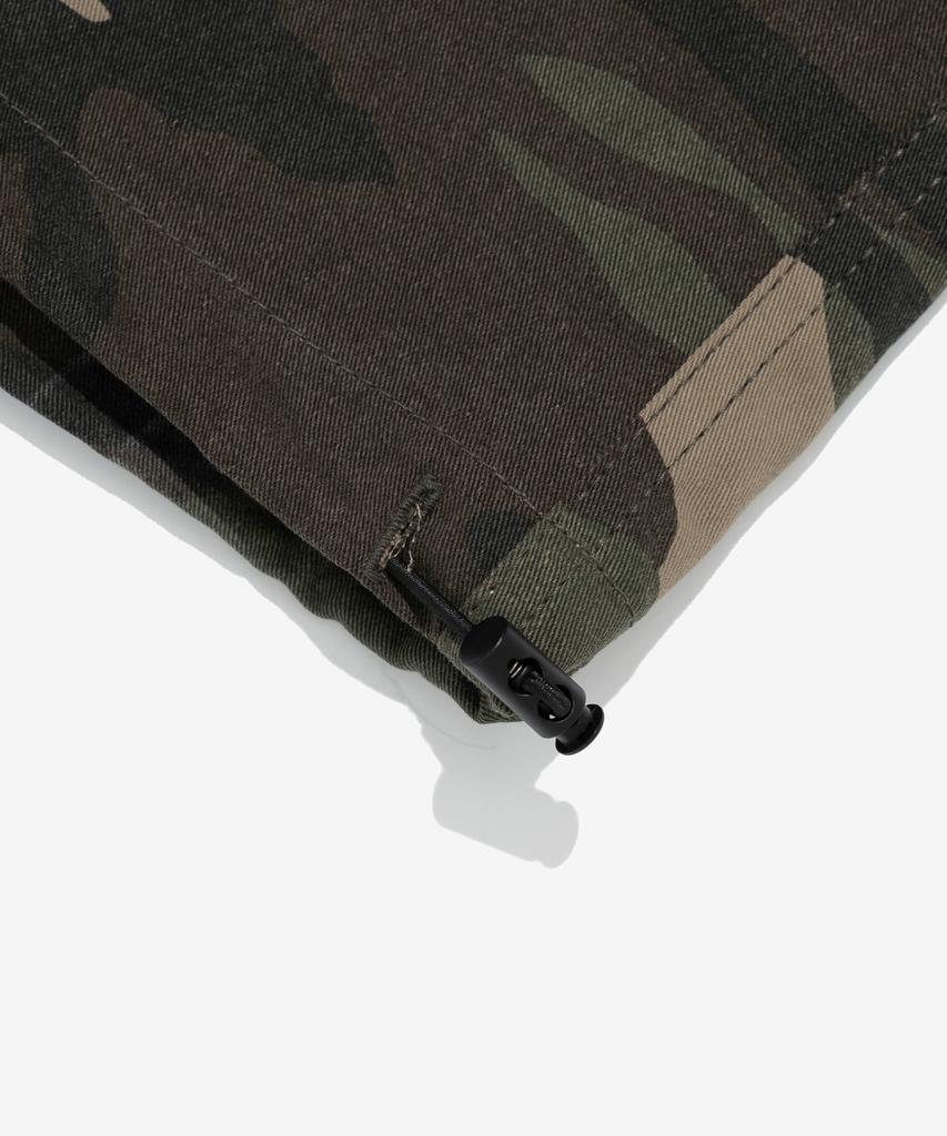 OTHERFITS Camo Pattern Wide Cargo Balloon Pants (Khaki)