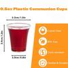 100Pcs Clear Communion Cups, Disposable Plastic Cup Fits Standard Holy Communion Trays, 0.5 Ounce