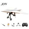 DIY Paper Plane Set RC Airplane Kit, Remote Control Electric Module with Gyro Aircraft Launcher Component Stabilizer, Dual Propellers, for Beginner