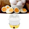 Rapid Electric Egg Cooker - Steamer for Hard Boiled, Poached, Scrambled Eggs & Omelets (2 Layers Yellow)
