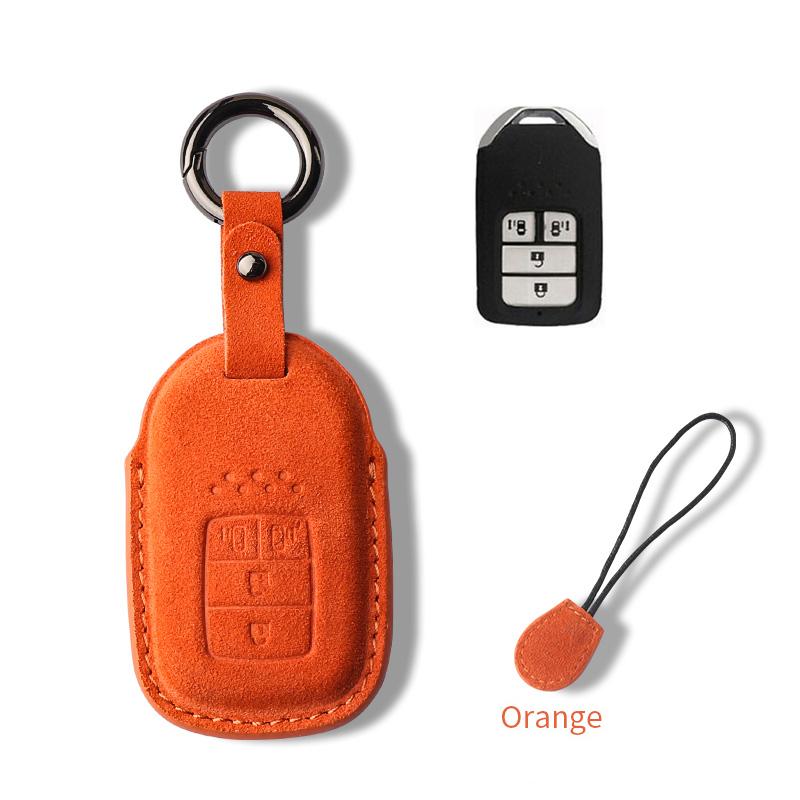 

Interior Mouldings For Honda Civic CRV HRV Accord Pilot Fit Freed Vezel Odyssey 2018-2022 Suede Car Key Case Cover Protector She