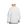 Nike Logo Print Casual Ribbed Crew Neck Comfortable Long Sleeve T-Shirt Men Tops White FV3487-121