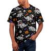 Halloween All Over Print T Shirt , Cute Pumpkin Graphic Tee for Women Men