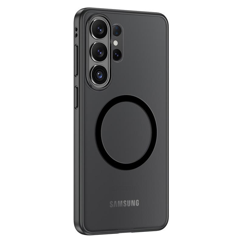 Compatible Samsung S26 Ultra Transparent Frosted Magnetic Airbag Drop-Proof Protective Case