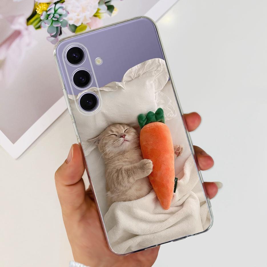 For Samsung Galaxy S24 Plus Case SM-S926B Cute Fashion Painted Cover Soft Slim Phone Case For Samsung S24 Ultra S 24 S24+ Fundas