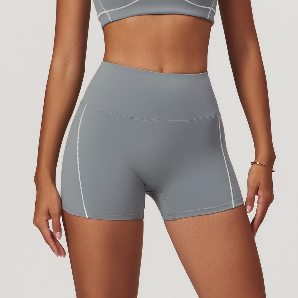 New Naked Tight Yoga Shorts With High Waist And Hip Lifting For External Wearing Fitness Shorts And Women'S Running Sports Shorts
