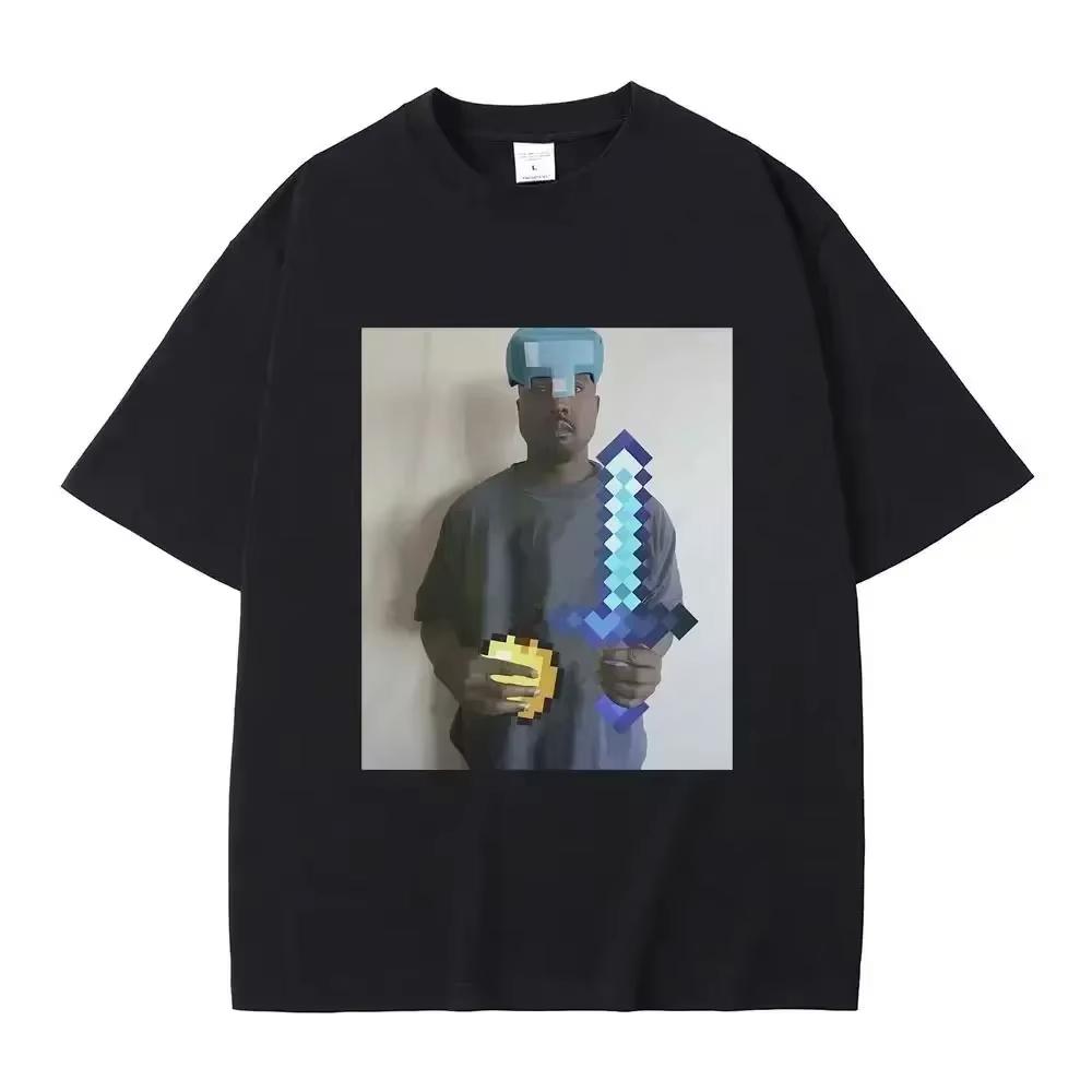 2026 Funny Kanye West Meme TShirt Unisexs Fashion Vintage Hip Hop Rap Style Tshirt Unisex Women Short Sleeve Streetwear Top Tees