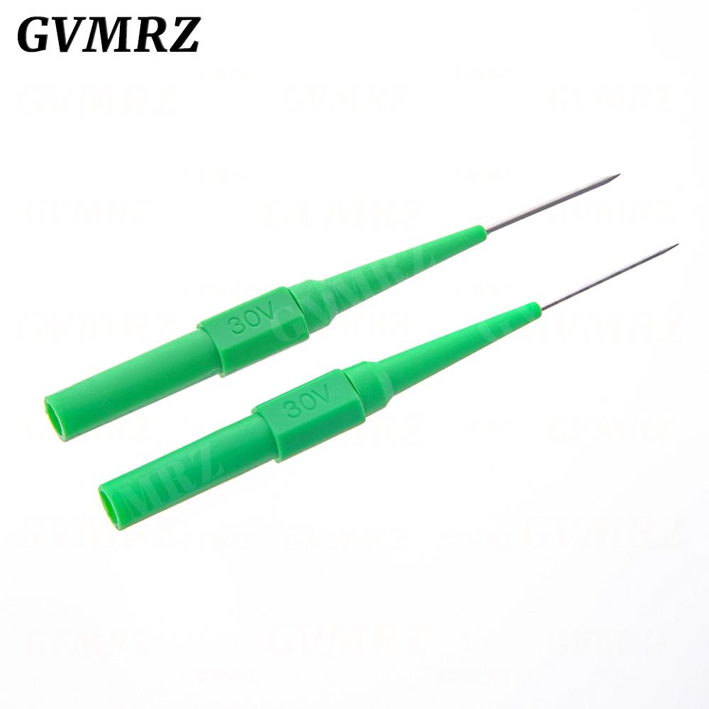 5 Stück 0,7 mm/1,0 mm Isolationsdurchstech-Nadel Nicht-zerstörende Multimeter-Testspitzen 30V Messgerät für Bananenstecker