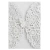 10pcs Delicate Carved Invitation Card Romantic Butterfly Paper Card Laser Cut Wedding Invitation Card