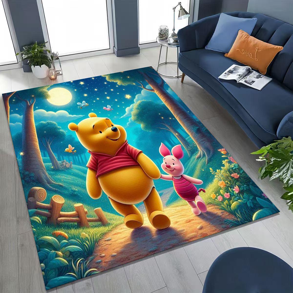 

27 Стилей Милый Мультяшный Коврик Винни Пуха для Спальни, Гостиной, Под Диван, Домашний Придверный Коврик Декор, Большой Детский Игровой Нескользящий Напольный Коврик 40x60cm( 15x23in )