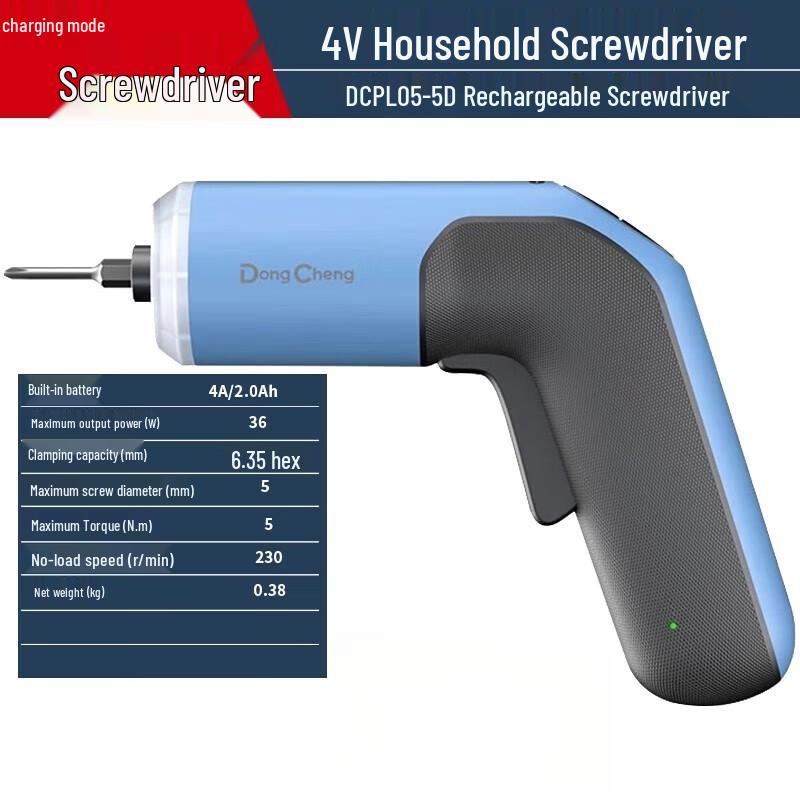 Dongcheng 4V Cordless Screwdriver DCPL05-5D CN plug (adapter included)