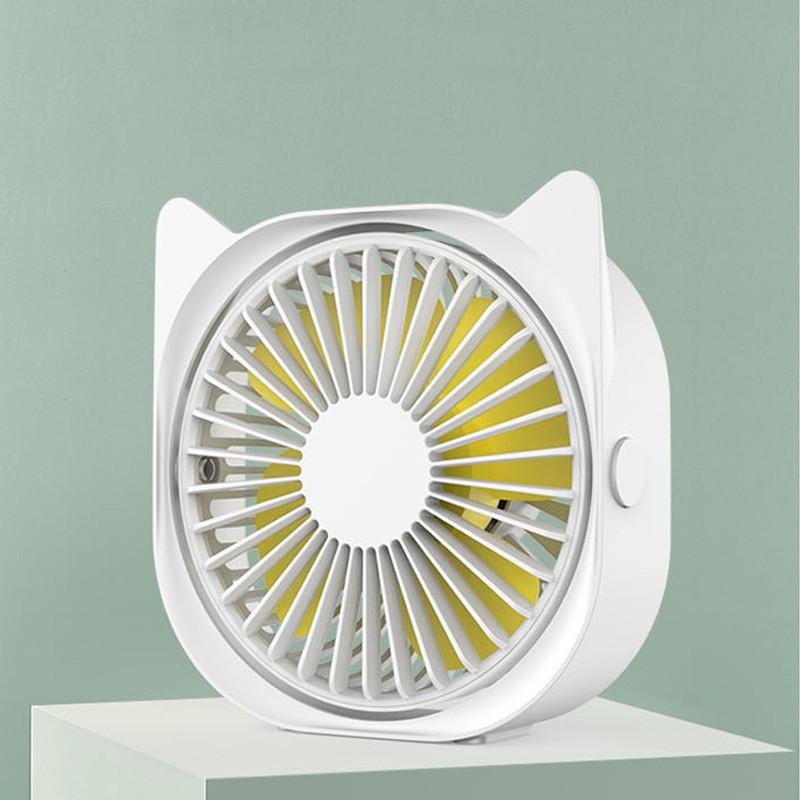 

Mini Usb Desk Fan Portable Silent Office Dormitory Fan Gift Wholesale белый
