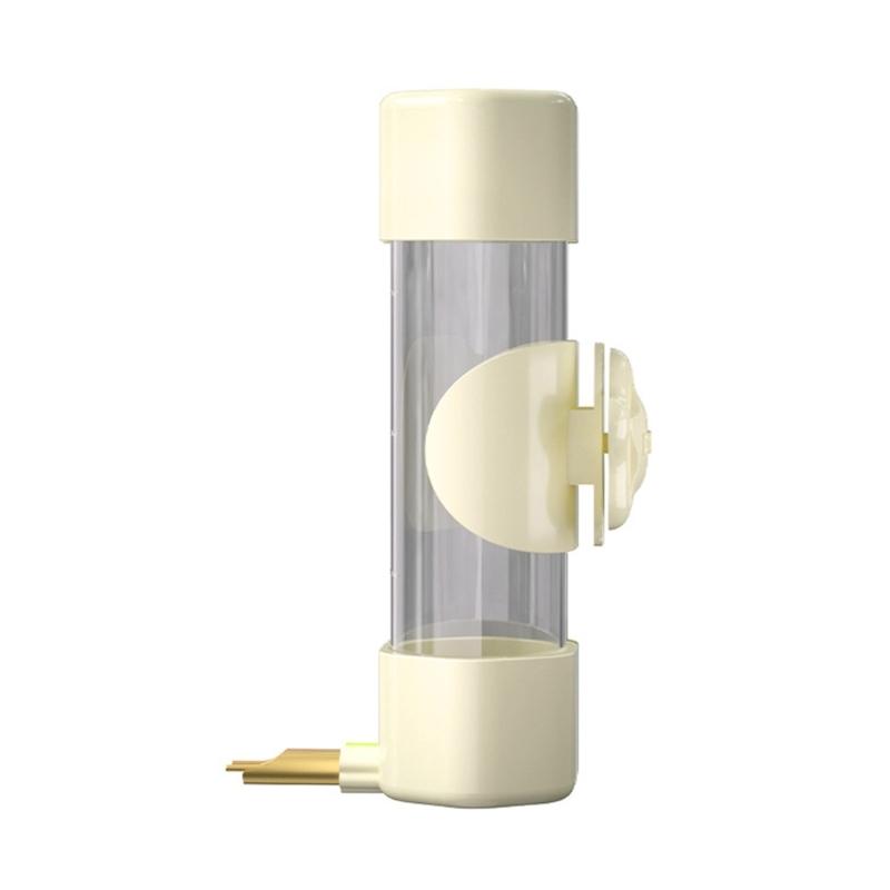 

No Drip Small Animals Water Bottle Automatic Water Feeder Dispenser for Birds Ferrets Rabbits 220ml No Mess for Cage вершковий