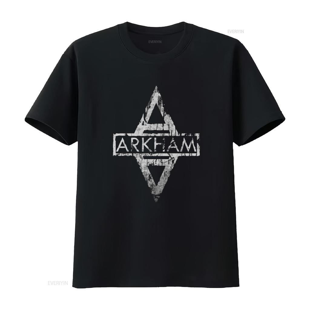 Arkham Asylum T shirt for Men PC06 vintage Washed Stylish Soft Casual Slightly homme Comfortable graphic designer clothes