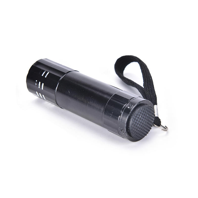 Mini Uv Ultra Violet 9 Led Flashlight Blacklight Light Inspection Lamp Torch
