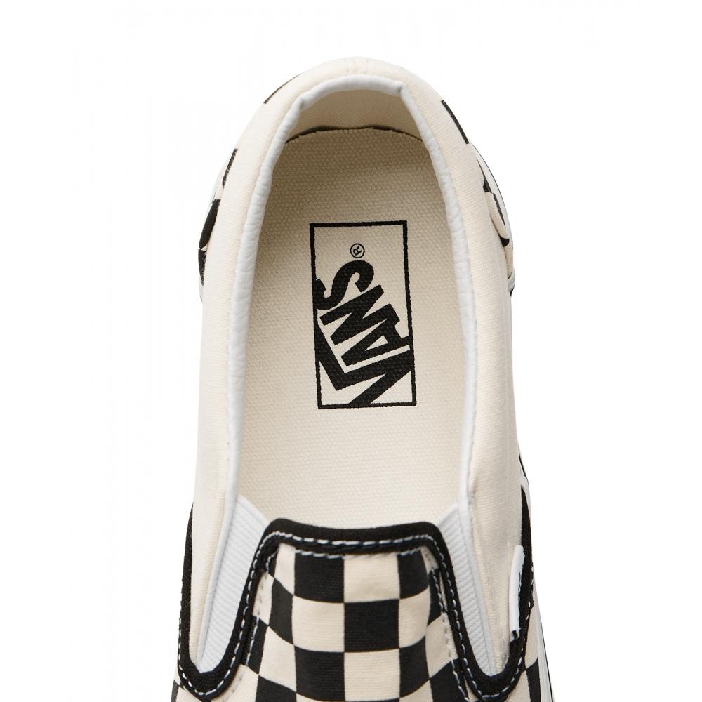 Vans Classic Slip On Stackform Checkerboard Black Classic White