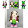 Lara Campos Plush Frog Couple Toy With Soft Short Pile For Gift And Collection