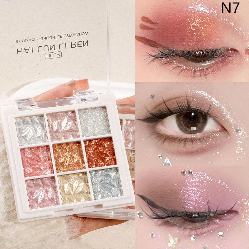 4/9 Color Eyeshadow Palette Eyeshadow Girl Beginner Makeup Tray Sculpture Highlight Cosmetic For Girls Accessories Cosmetic