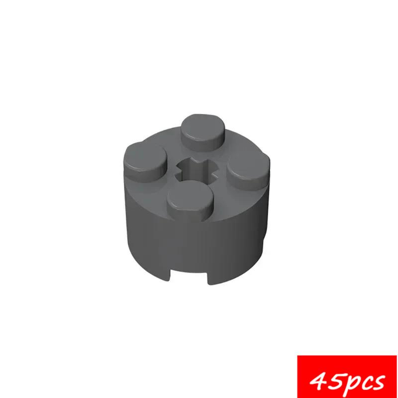 45PCS High-Tech Assemble Particle 6143 6116 39223 3941 2x2 Cylindrical Building Blocks Kit Part Idea DIY Toys For Children Gifts
