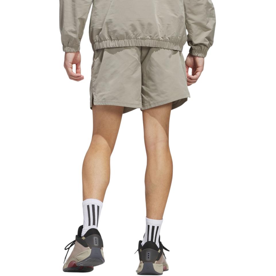 Adidas Solid Color Loose Fit Drawstring Casual Shorts Unisex Shorts Light-Brown JC7842