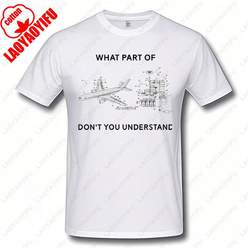 Jak letadla létají Tričko Inženýr Pilot Tričko Vtipné Tlukot srdce Vzor Letadla Tištěné Tričko Bavlna Muži Ženy Léto Chladná Trička