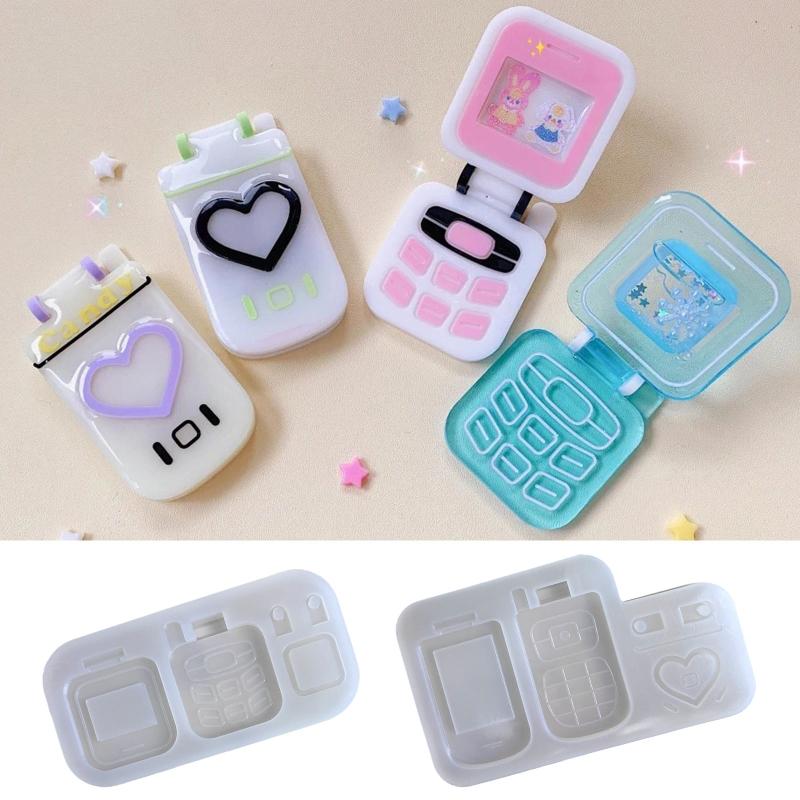 Resin Shaker Molds Silicone Resin Casting Molds Epoxy Quicksand Molds for DIY Pendant Charms Jewelry Making Accessories