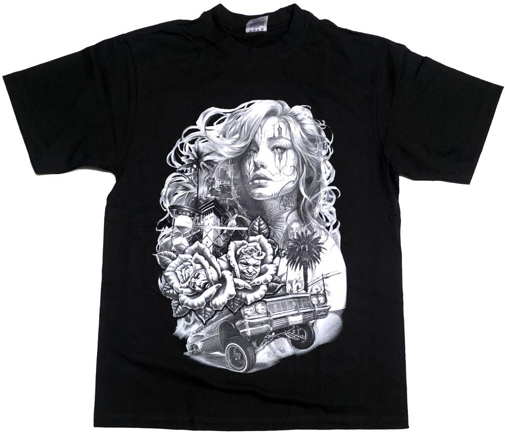 HARD TIMES T-shirt Urban Streetwear Men s 100% Cotton Tee Black New Unisex T-Shirt M