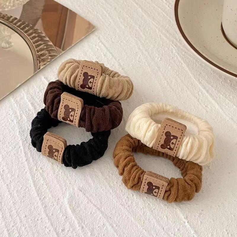 6-Pack Frosted Elastic Hair Rings - Durable, Simple Ponytail Bands for Women