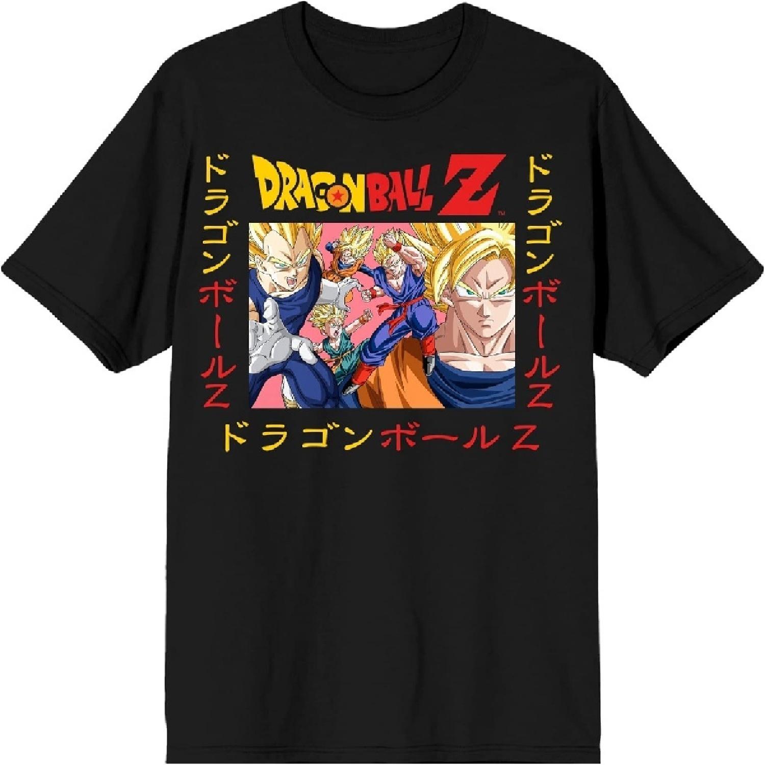 

Bioworld Dragon Ball Z Tshirt Dragon Ball Z Apparel Dragon Ball Z Tee - Dragon Bal Z Shirt Dragon Ball Z Gift, Super Saiyans, Large XXXXXL чорний