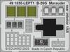 Eduard 1/48 B-26G Marauder Rear Fuselage Interior Etching Parts (for ICM) Plastic Model Kit Parts EDU491530 (Airplane)