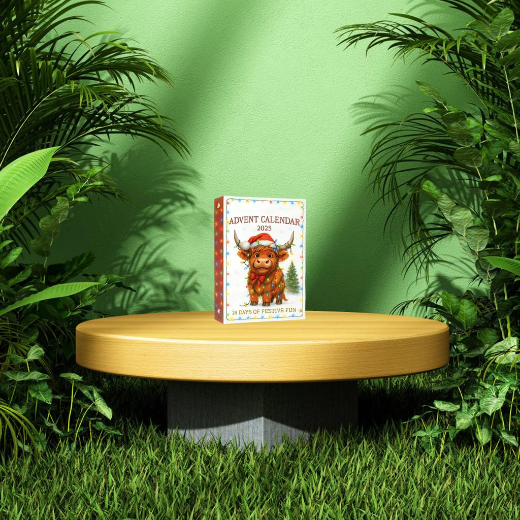 2D Plane+airplane Box +24PC+ Fitness Decoration Advent Christmas Countdown Box Calendar