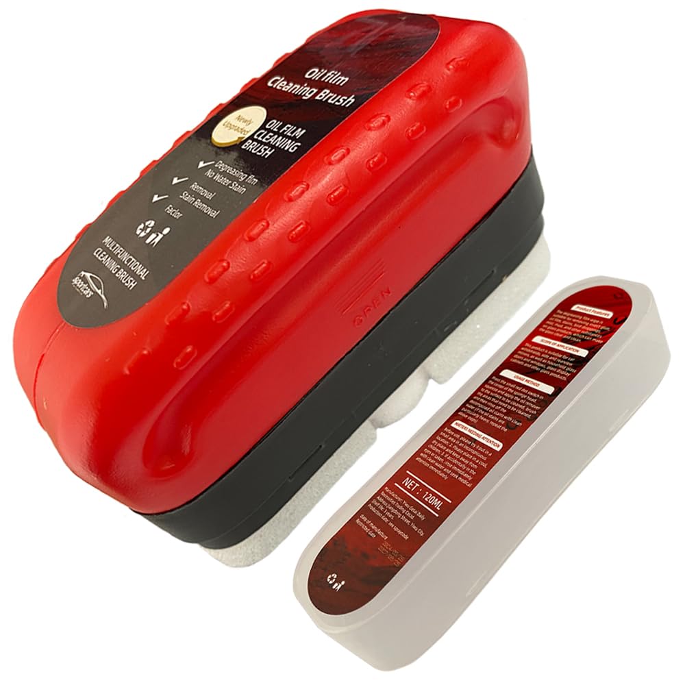 

HYILUFEI Средство для удаления масляной пленки с автомобиля Удаление масляной пленки Автомобиль Автомобильное стекло Прозрачный Улучшенный Легкий в использовании Стекло Подходит для морского и мотоциклетного использования Щетка, Стекло,