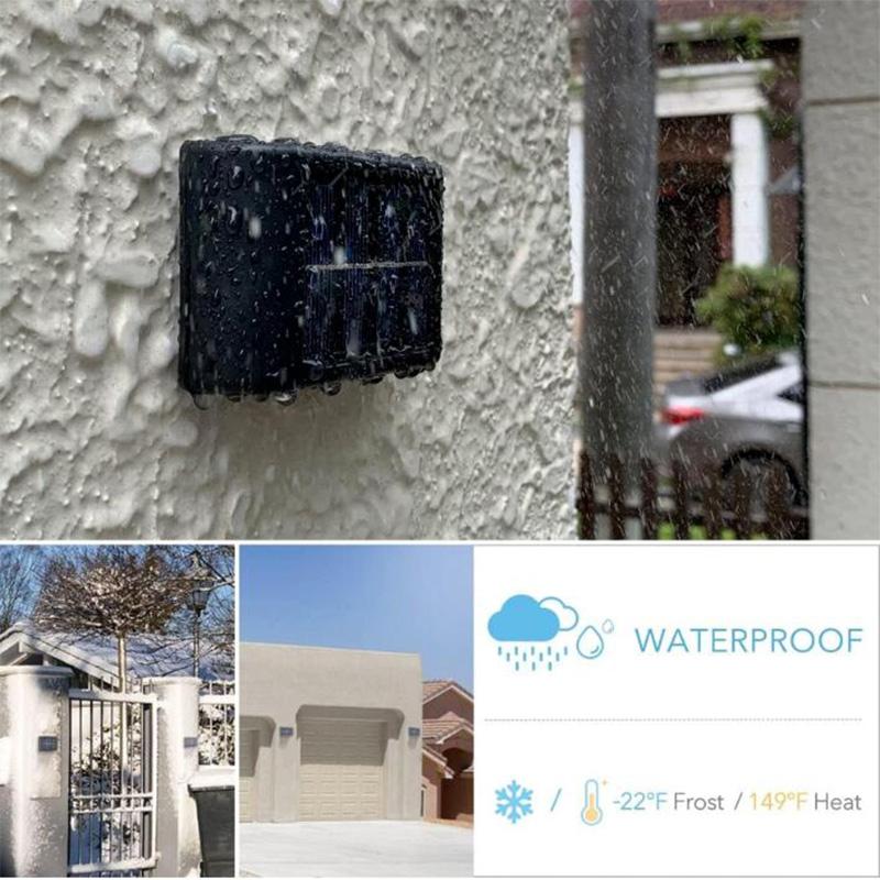 6pcs 6LED Solar Light Outdoor Waterproof Up and Down Luminous Lighting for Garden Fence Decoration Sunlight Wall Lamp