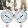 Vacuum Pressure Gauge YN-60 Dual Scale Pressure Gauge Meter 1/4in NPT Dual Scale Stainless Steel Test Meter for Water Oil