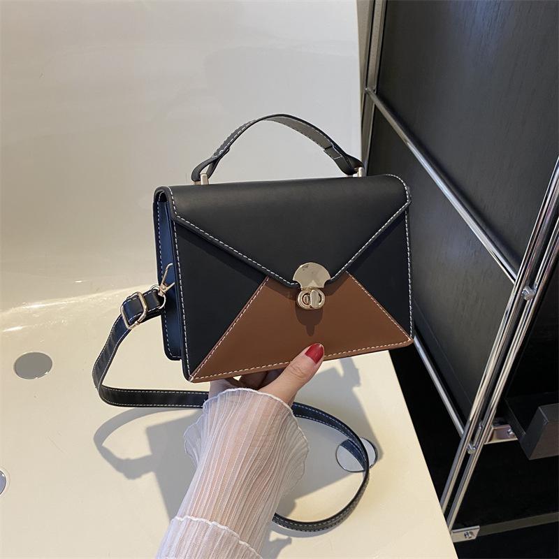 Women'S Bag Contrasting Color Envelope Small Square Bag Niche Handbag Versatile Women'S Bag Shoulder Bag Crossbody Bag