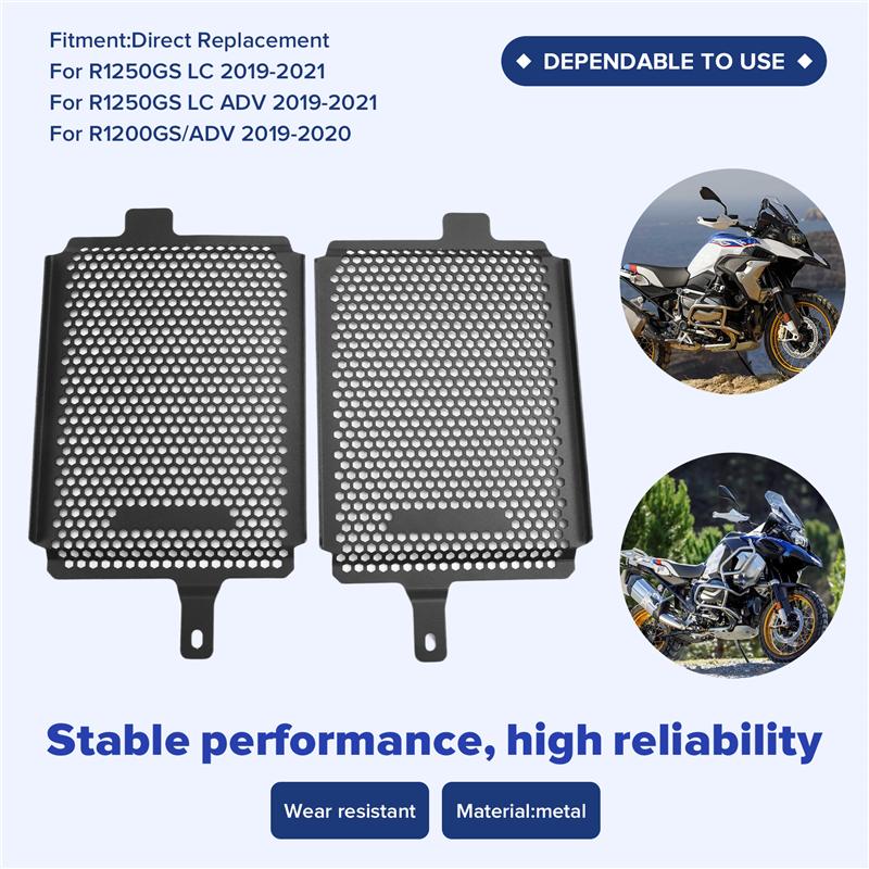 A28G-Motorcycle Radiator Grille Guard Water Tank Cover Protector For BMW R1250GS ADV R1200GS ADV -