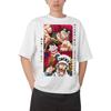 One Piece "Monkey D. Luffy Gear 5 Nika Form Moonlight" Anime Black Oversized T-Shirt Streetwear Pop Rock Concert Fan Merch T-Shirt