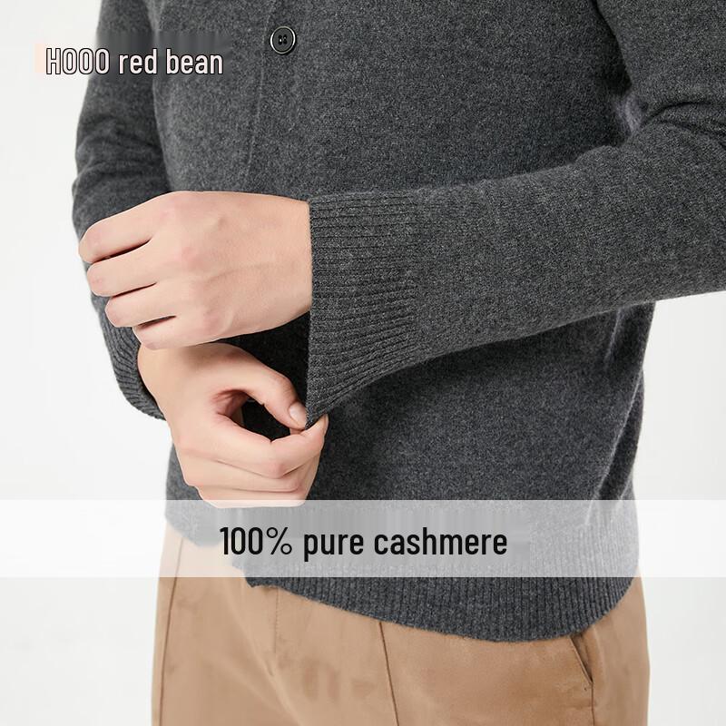 Men's 100% Pure Cashmere V-Neck Cardigan Sweater