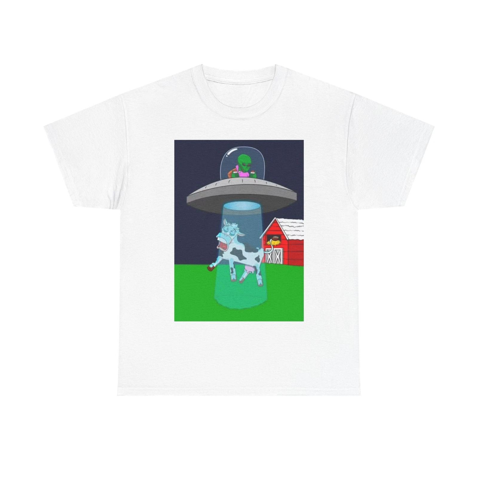Men s and Women s T-shirts Alien Abduction M
