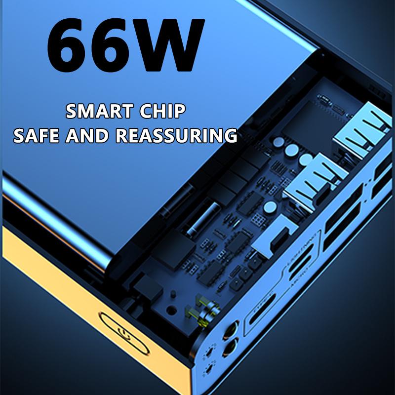 100% Origina 50000mAh powerbank fast charging With 4 USB 3 inputs Portable charger iphone power bank 20