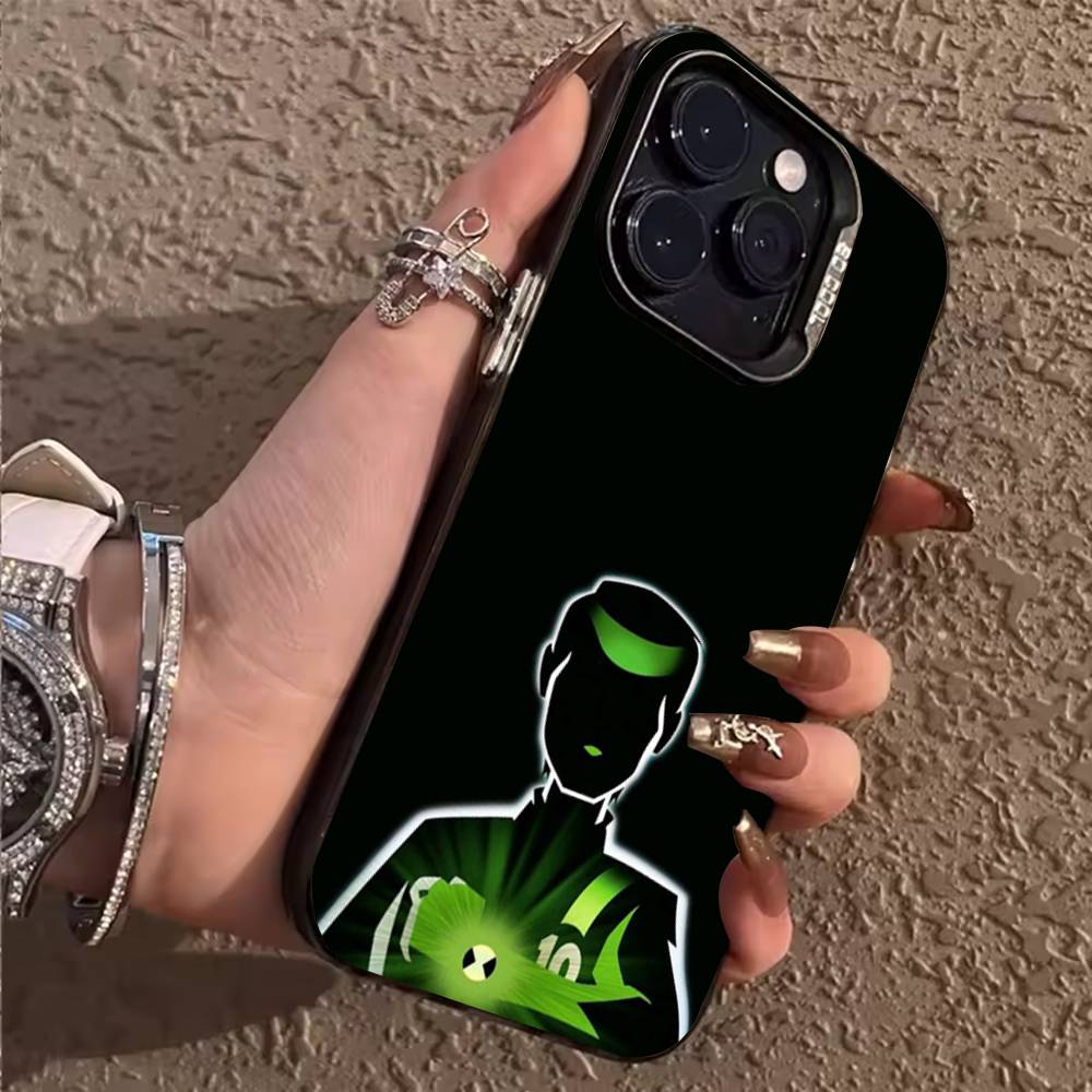 B-Ben10 O-Omnitrix Watch Phone Case For iPhone 17,16,15,14,13,12,11,Pro,X,XS,Max,Plus Soft Black Cover