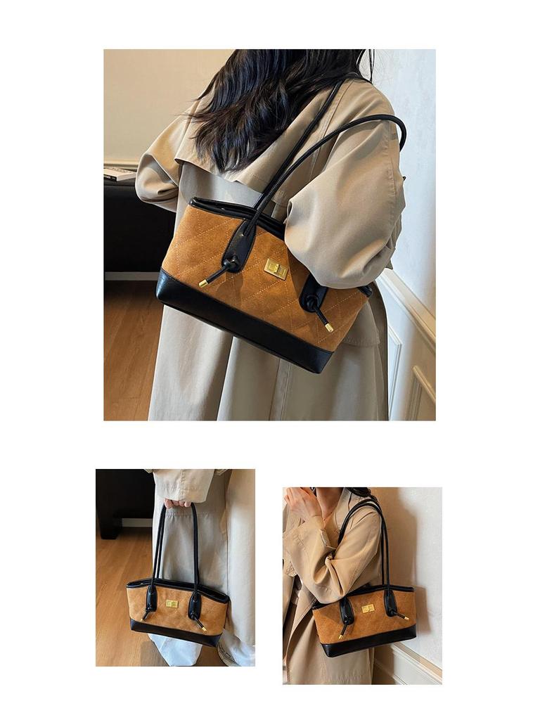 Grenzüberschreitende Retro Handtasche mit großer Kapazität und vielseitiger Verwendung für Damen: Modische Luxus-Schulter-Tragetasche