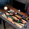 Demon Slayer Print Mouse Pad, Anti‑Slip Desktop keyboard Mat, for PC Laptop Gaming Working Daily Use, Cool Festival Surprise Gift