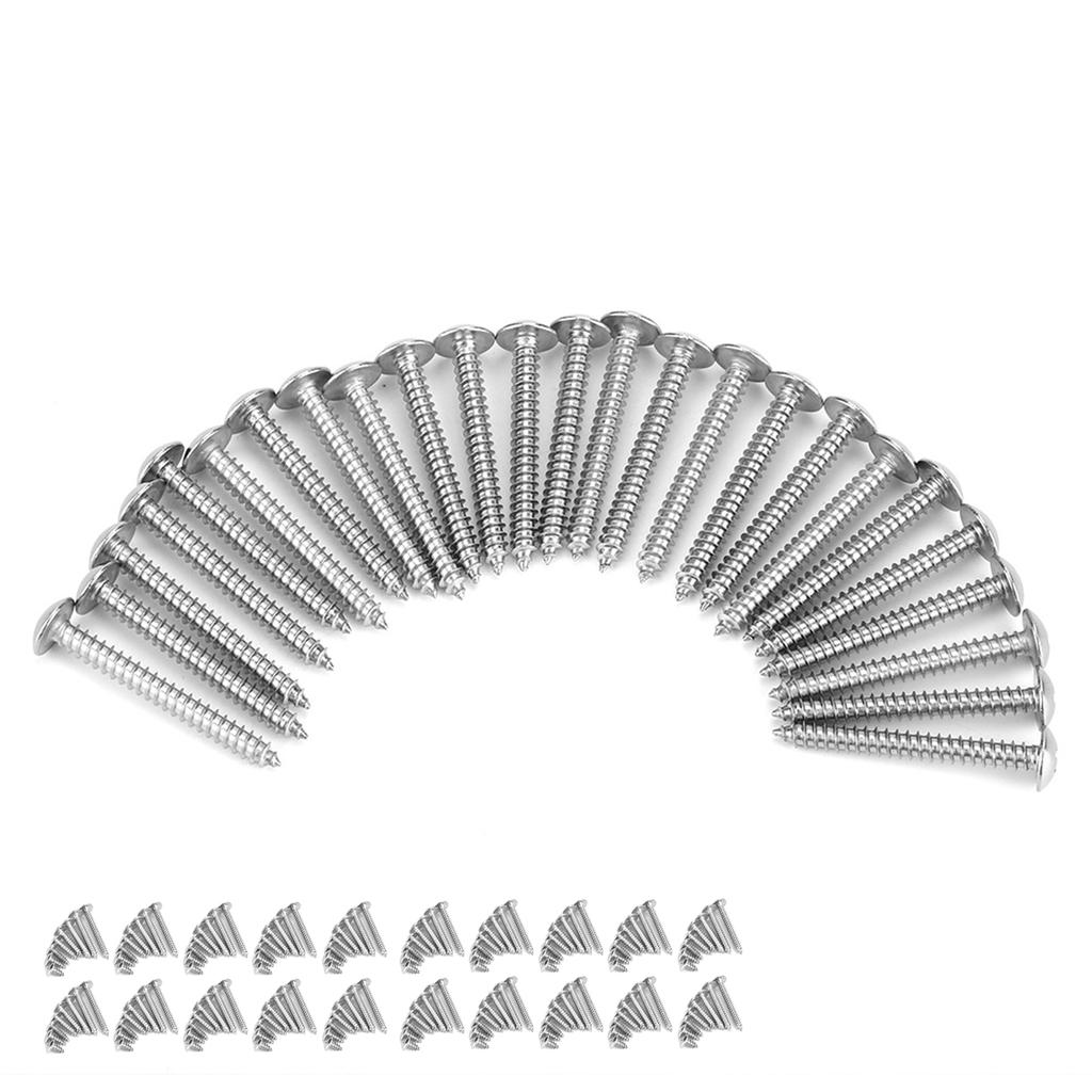 200Pcs M4 Stainless Steel Cross Self Tapping Screws Combination Set Truss Head