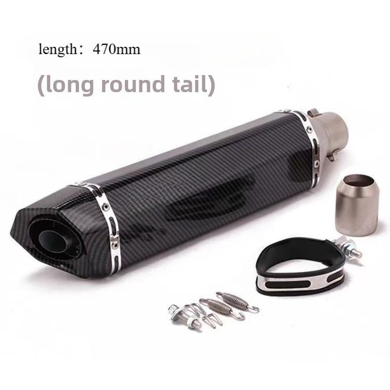 For Kpr150 Horizon 350r3r25 Gsx Ninja250z400 Huanglong 300 Modified Small Hexagonal Exhaust Pipe Model Universal Modification Parts